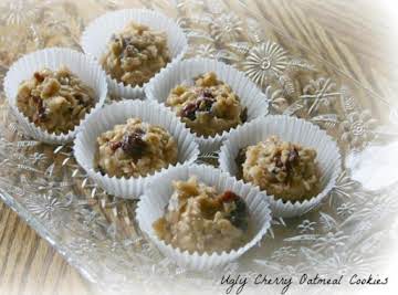 Ugly Cherry Oatmeal No Bake Cookies