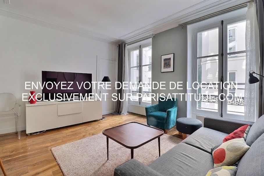 Location meublée appartement 2 pièces 45 m² à Paris 1er (75001), 2 800 €