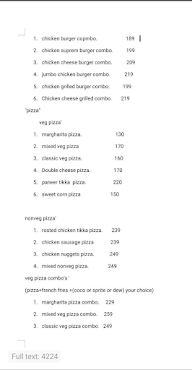 Light House Pizza menu 3