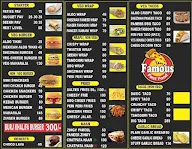 Famous Fast Food pizza menu 2