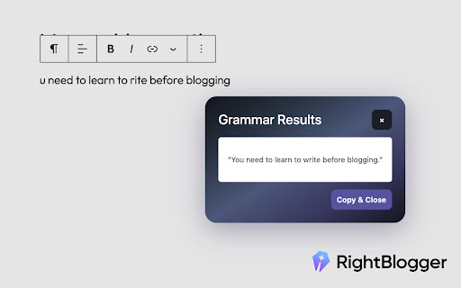 RightBlogger - AI for Bloggers