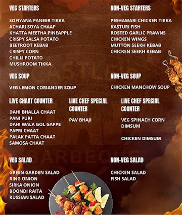 Castle's Barbeque menu 