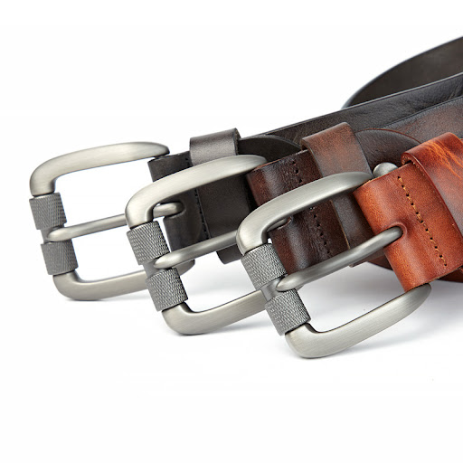 Title 5, Mens Belt Vegetable Tanned Top Layer Cowhide B...