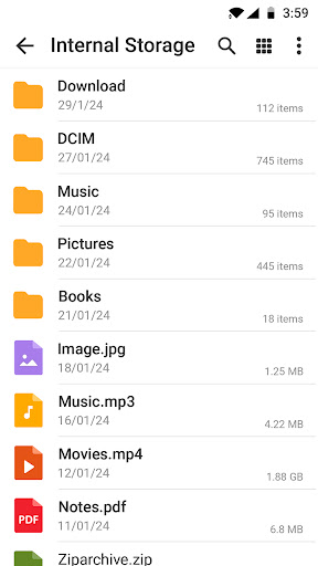 Screenshot File Manager - File Explorer