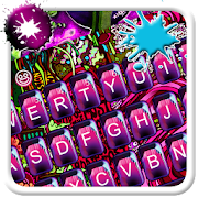 Pink Graffiti Art Keyboard 10001002 Icon