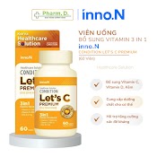 Viên Uống Condition Let's C Premium Inno.n Bổ Sung Vitamin C, Kẽm, Vitamin D Hỗ Trợ Sức Khỏe (60 Viên)