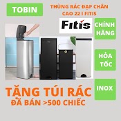 Thùng Rác Inox Fitis Cỡ Trung 22L Đạp Và Nhấn Chống Bám Vân Tay Sang Trọng Cho Văn Phòng Nhà Ở