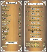 Shri Ram Sweet & Bakers menu 1