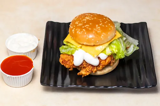 Crispy Chicken Cheese Burger