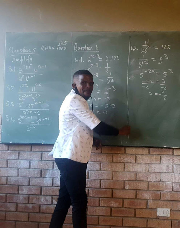 Vuyani Nkalitshane,46, from Khowa, tutors school students after school during the week to inspire a better future.