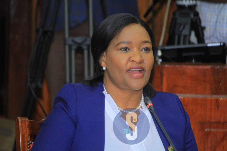 EAC, Arid and Semi-arid lands Development CS Nominee Rebacca Miano answers questions from members of the committee of nomination at National assembly on Friday,October, 21,2022