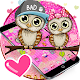 Download Pink Cute Owl Cartoon Theme For PC Windows and Mac 1.1.2