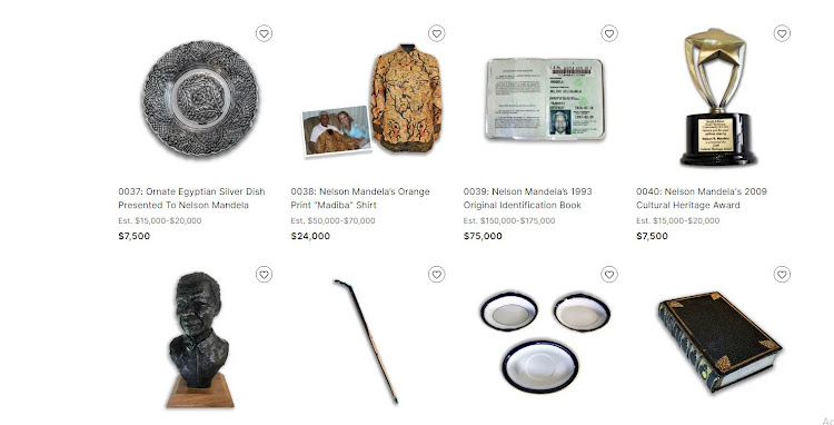 Seventy items belonging to Nelson Mandela are set to be sold on auction in February.