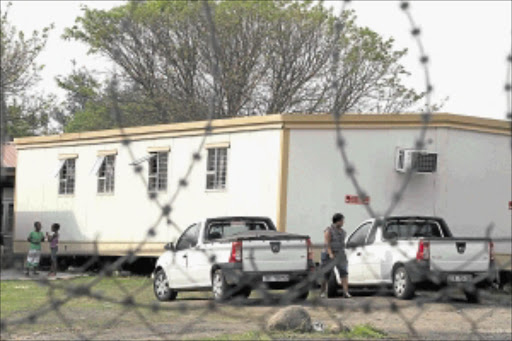 TEMPORARY SOLUTION: The prefab wards being used by the Brits District Hospital in North West because of a lack of space in the hospital and overcrowding.