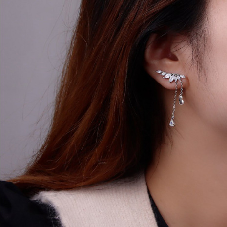 Title 1, Wings Water Drop Tassel Ear Studs Niche Design ...
