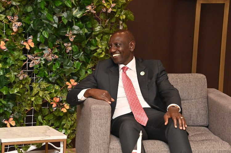 President William Ruto in in Brazzaville, Congo on October 28, 2023.