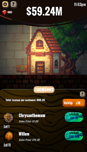 Idle Firework Shop - clicker game