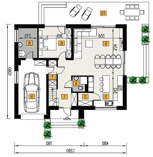 Dobra rada G1 - A110G1 - Rzut parteru