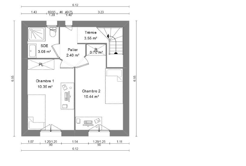  Vente Terrain + Maison - Terrain : 1 200m² - Maison : 80m² à Les Arcs (83460) 