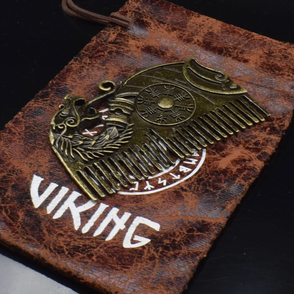 RVS Nordic Viking Kam Verzorg je baard en haar met deze duurzame en stijlvolle kam voor de moderne man. Een essentiële accessoire voor een verzorgde look