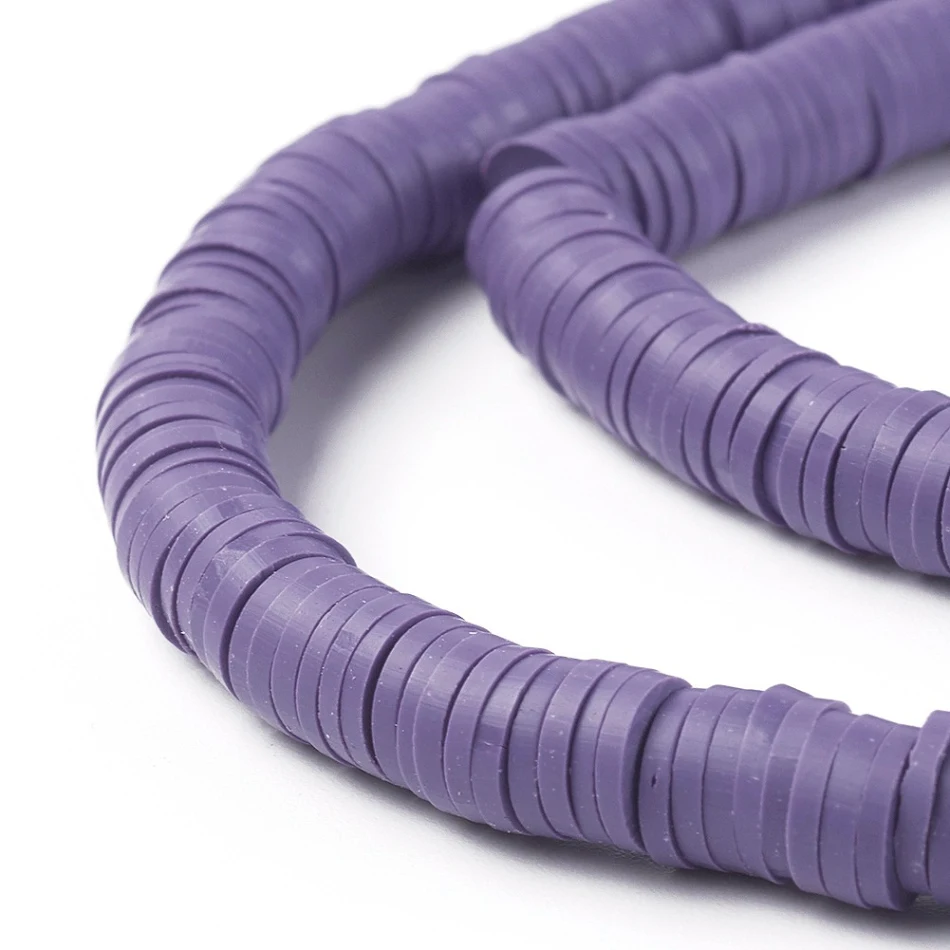 Contas de argila polimérica espaçadoras para pulseiras e joias com miçangas coloridas, acessórios para criar pulseiras e bijuterias artesanais.
