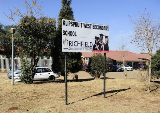 Klpispruit West High School: Picture SOWETAN LIVE