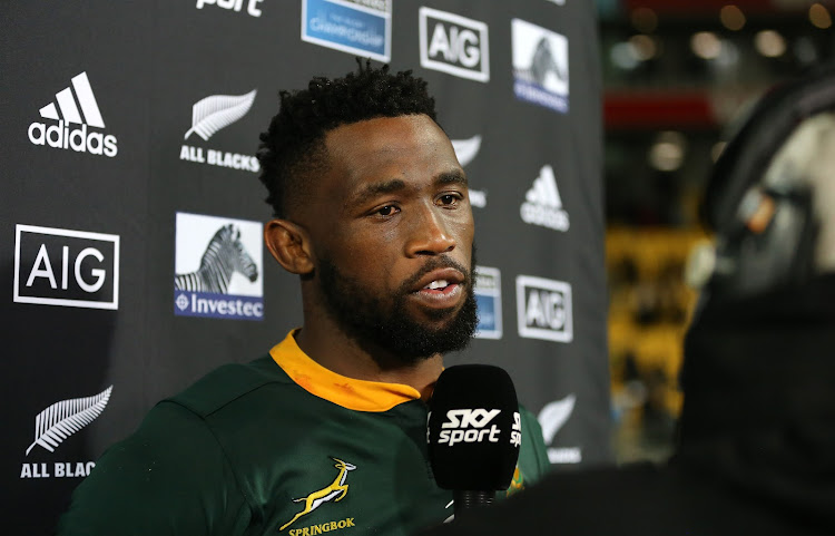 South African Captain Siya Kolisi during the Investec Rugby Championship match. All Blacks v South Africa. Westpac Stadium, Wellington, New Zealand. Saturday 15th September 2018.