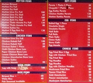 Annapurna Dum Biriyani Hotel menu 1