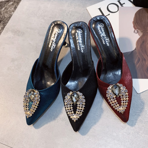 Title 4, Womens Spring Slippers with Stiletto Pointed T...