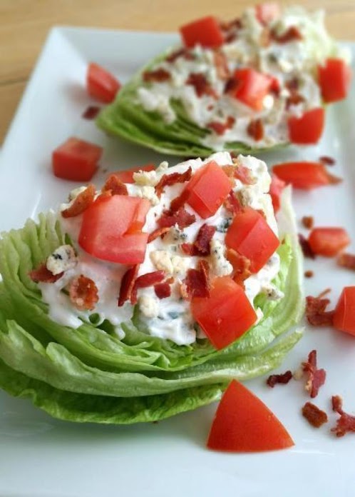 Wedge Salad with Tarragon Blue Cheese Dressing