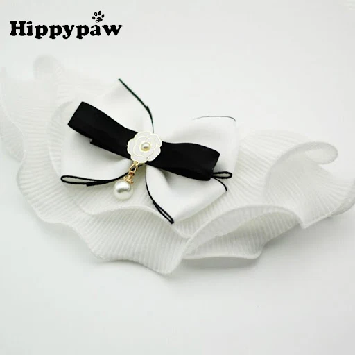 Elegant Personalized ID Free Cat Collar Safety Breakaway Camellia Small Dog Bandana Necklace Cute Adjustable for Puppy 