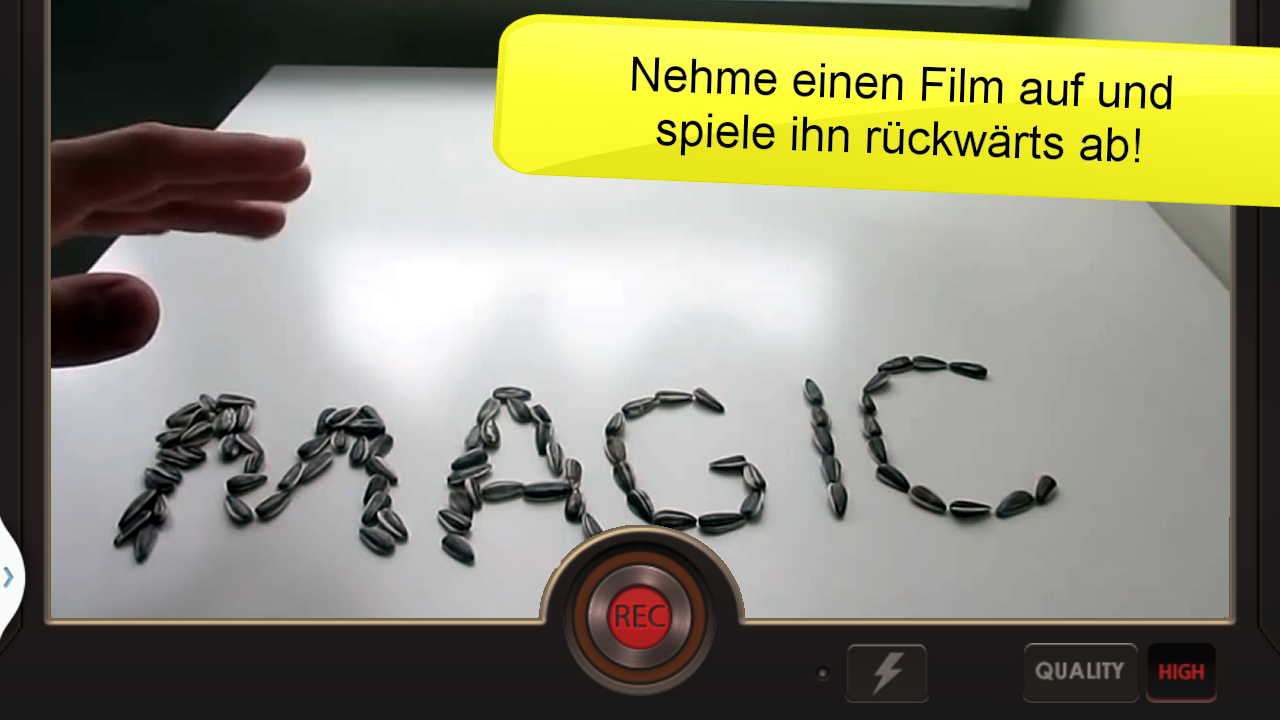 Android application Reverse Movie FX - magic video screenshort