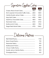 The Dessert Bakers menu 1