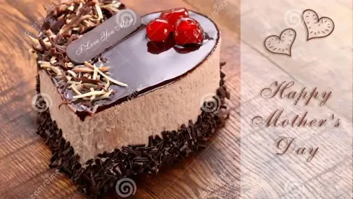 Chocolate Cheese Heart Shape Special Cake