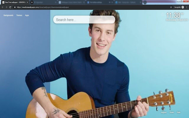 Shawn Mendes Wallpapers New Tab HD