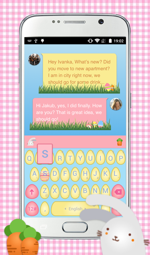 Easter Bunny Keyboard Theme Screen 3