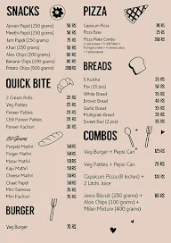 Sonal Bakery menu 2