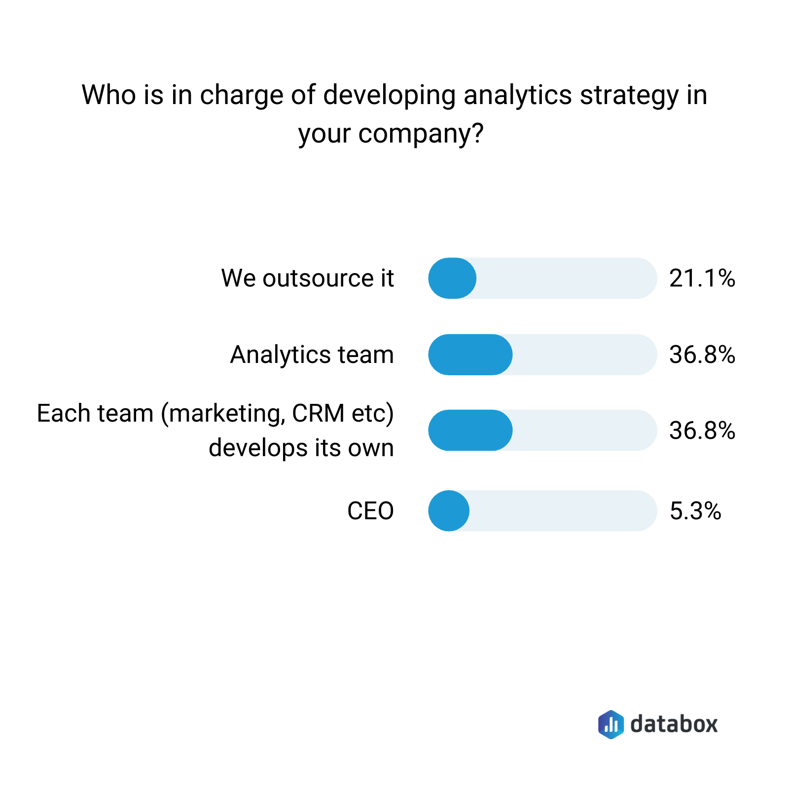 who is in charge of developing your analytics strategy in your company