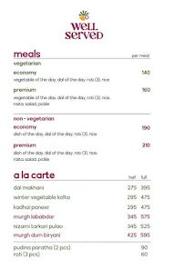 Well Served menu 2