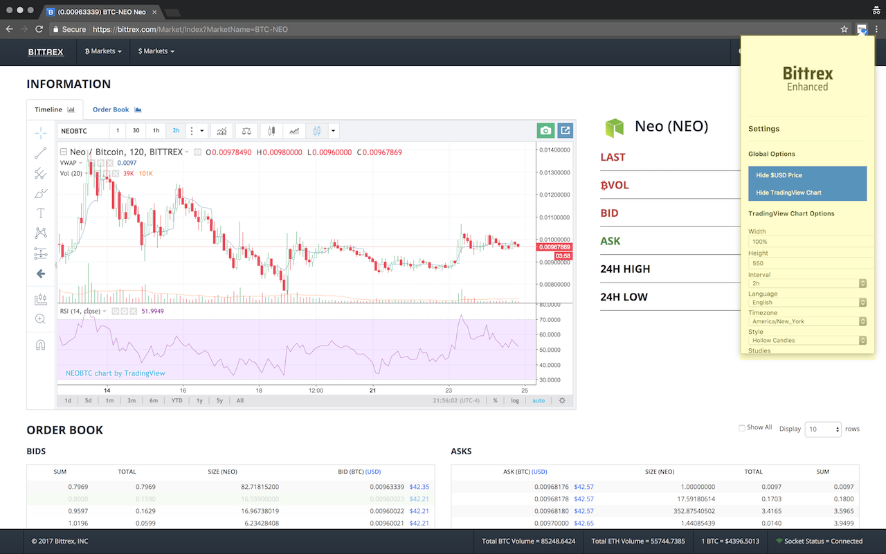 Bittrex Enhanced Preview image 4