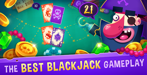 Code Triche Blackjack 21 - Pirate Black Jack!  APK MOD (Astuce) screenshots 1