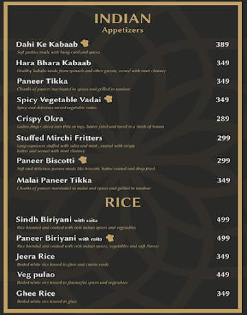 Indulge By Joker's Kitchen menu 