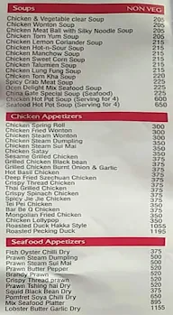 Star Chinese Cuisine menu 1