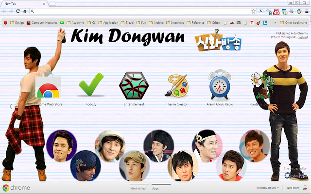 Kim Dongwan-Shinhwa Broadcast chrome extension