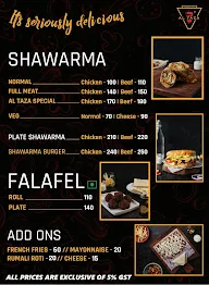 Al Taza menu 3