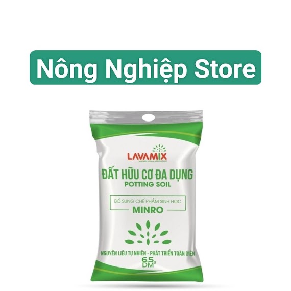 Đất Sạch Cao Cấp Giàu Dinh Dưỡng (6.5 Dm3) Trồng Rau Sạch , Hoa Kiểng, Cây Cảnh Nội Thất, Cây Ăn Trái Lavamix