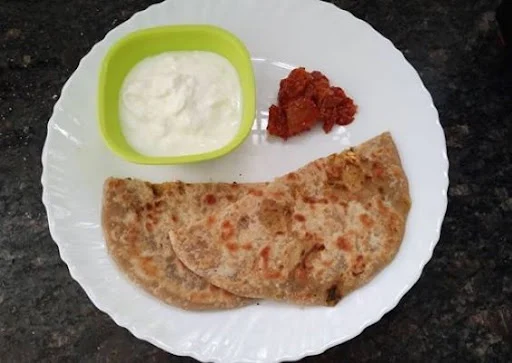 Mix Parantha With Butter