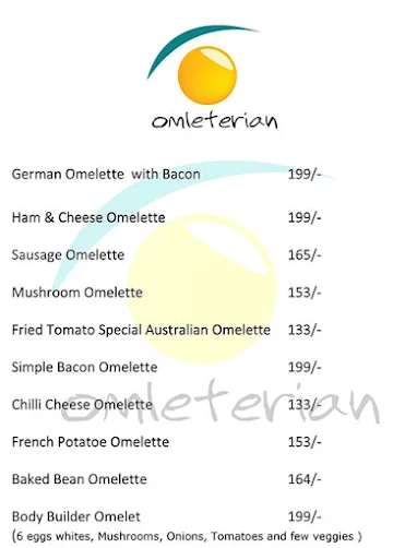 Omleterian menu 