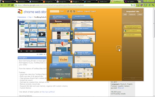 Chrome用TooManyTabs