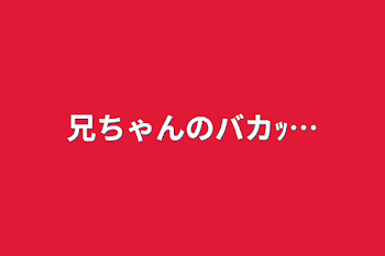 兄ちゃんのバカｯ…